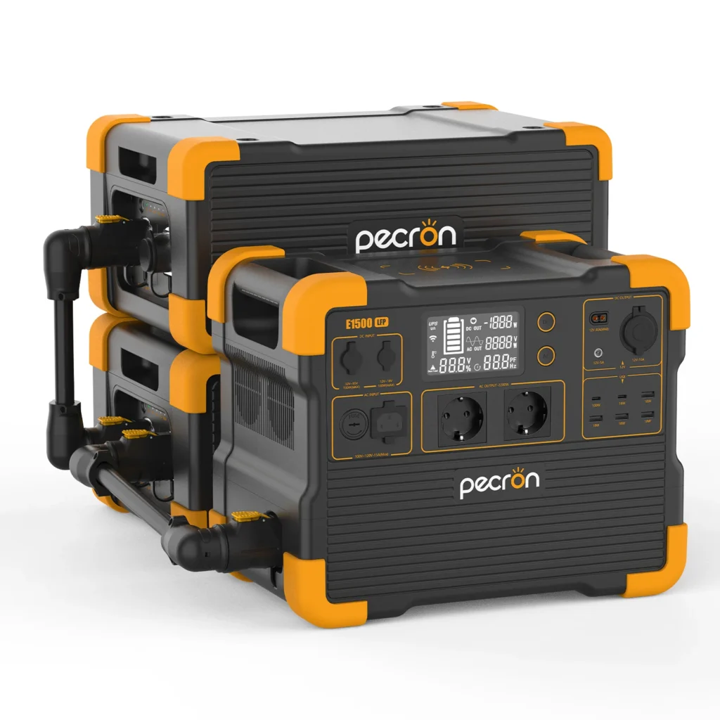 Přenosná napájecí stanice Pecron E1500LFP - 1536Wh, 2200W - Image 9